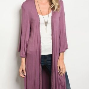 SALE! Mauve Lightweight Cardigan